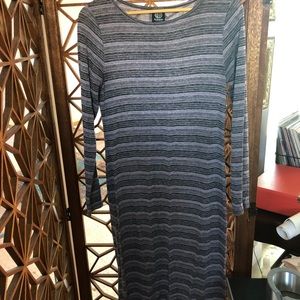 Lavender and gray tshirt dress